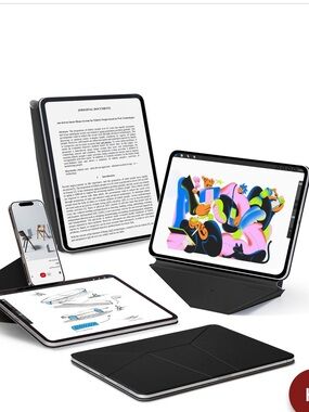 MOFT ‘Dynamic Folio’ Slim Magnetic Stand Case 20+ Angles Auto Wake/Sleep BLACK